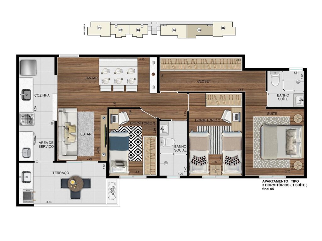 Final 5- 3 dorms