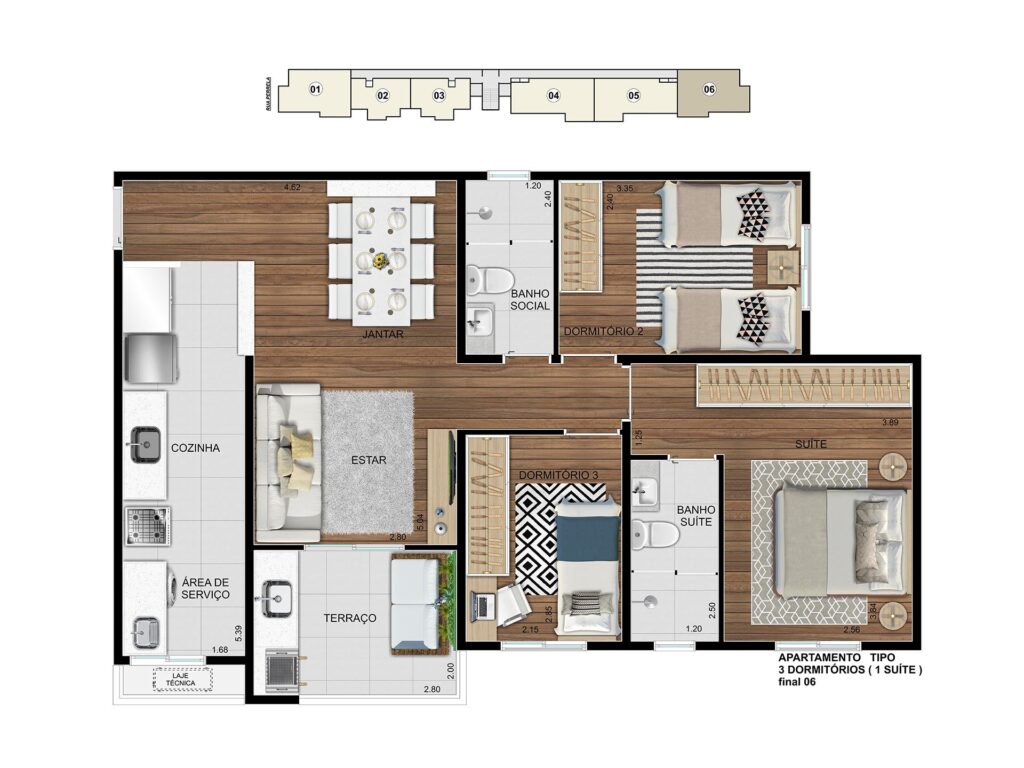 Final 6- 3 dorms